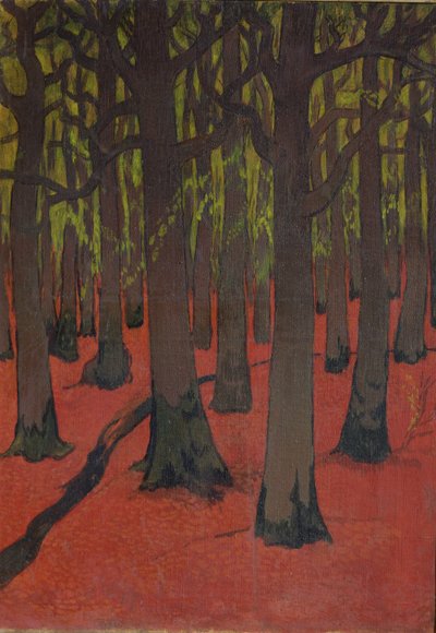 El bosque con tierra roja, c.1891 de Georges Lacombe